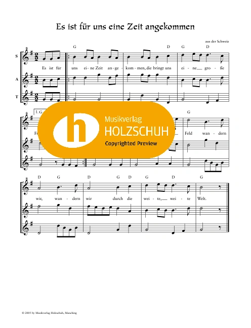 Es ist für uns eine Zeit angekommen